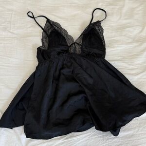 NWOT Victoria's Secret Very Sexy Satin and Lace trim Babydoll size Small